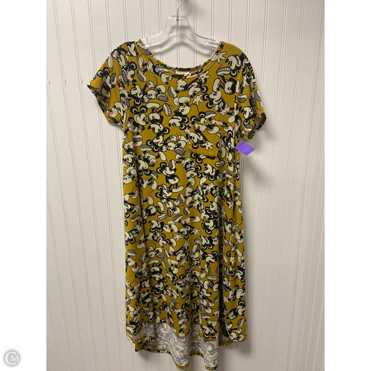 Dress Casual Midi By Lularoe In Yellow, Size: Xs