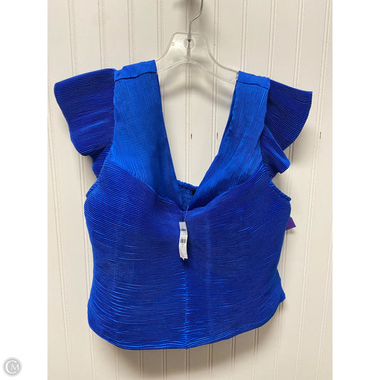 Top Short Sleeve By Express In Blue, Size: Xl