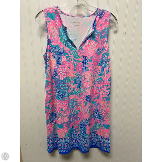 Dress Designer By Lilly Pulitzer In Blue & Pink, Size: S