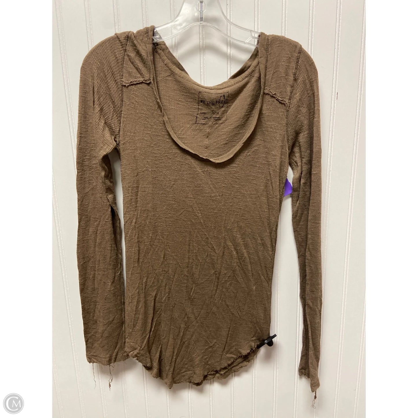 Top Long Sleeve By We The Free In Brown, Size: M