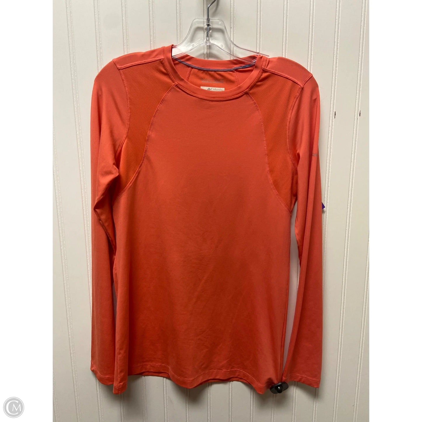 Athletic Top Long Sleeve Crewneck By Columbia In Coral, Size: M