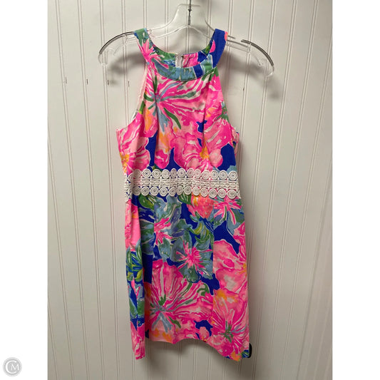 Dress Designer By Lilly Pulitzer In Blue & Pink, Size: Xs