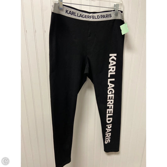 Pants Designer By Karl Lagerfeld In Black, Size: M