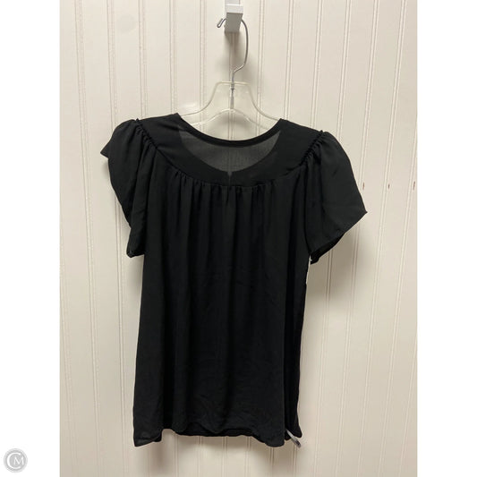 Top Short Sleeve By Loft In Black, Size: Sp
