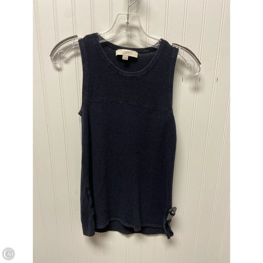 Top Sleeveless By Loft In Navy, Size: S