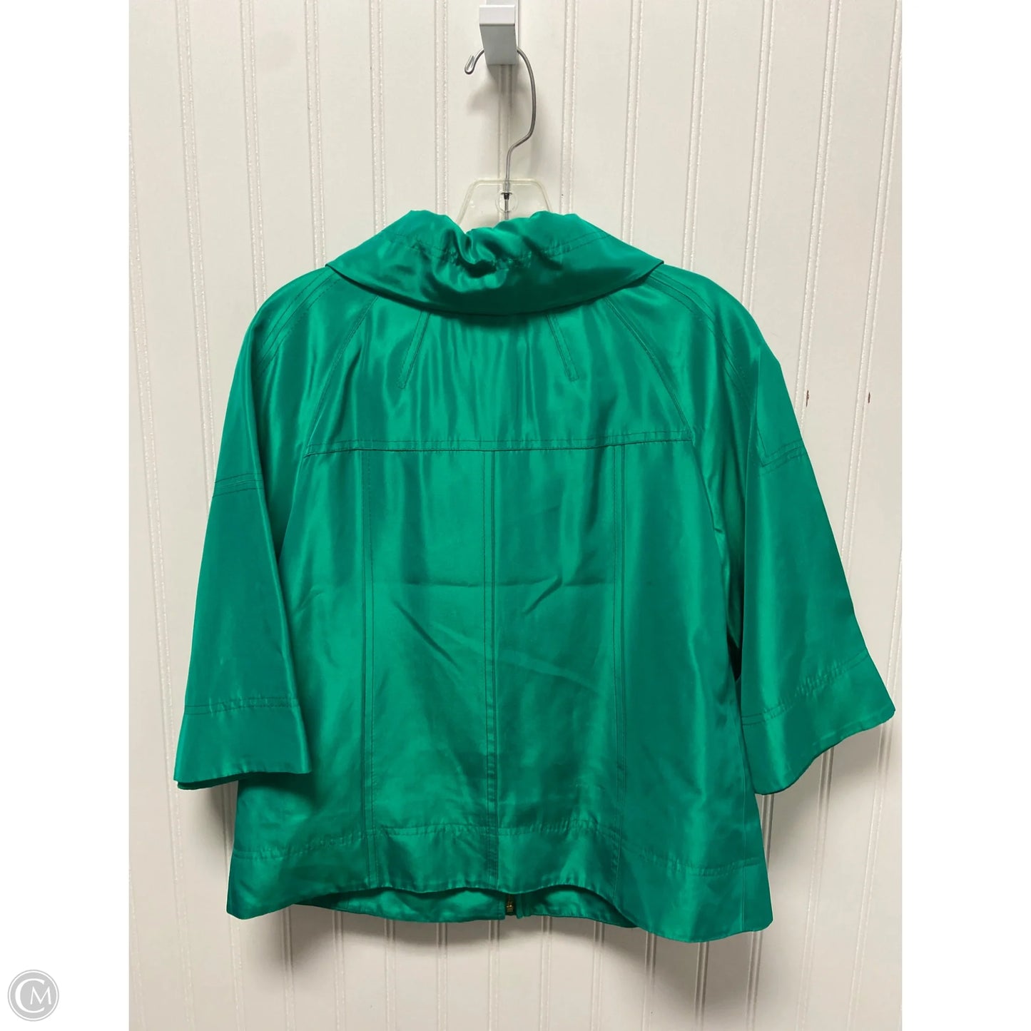 Jacket Designer By St. John In Green, Size: Sp