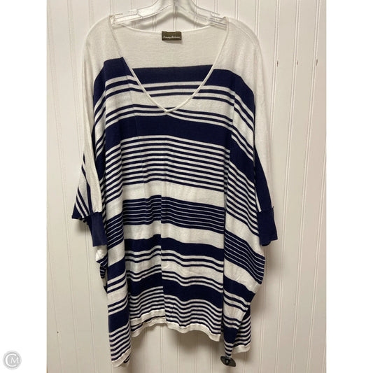 Poncho By Tommy Bahama In Striped Pattern, Size: L