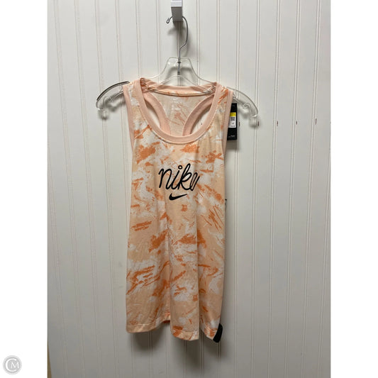 Athletic Tank Top By Nike In Peach, Size: S