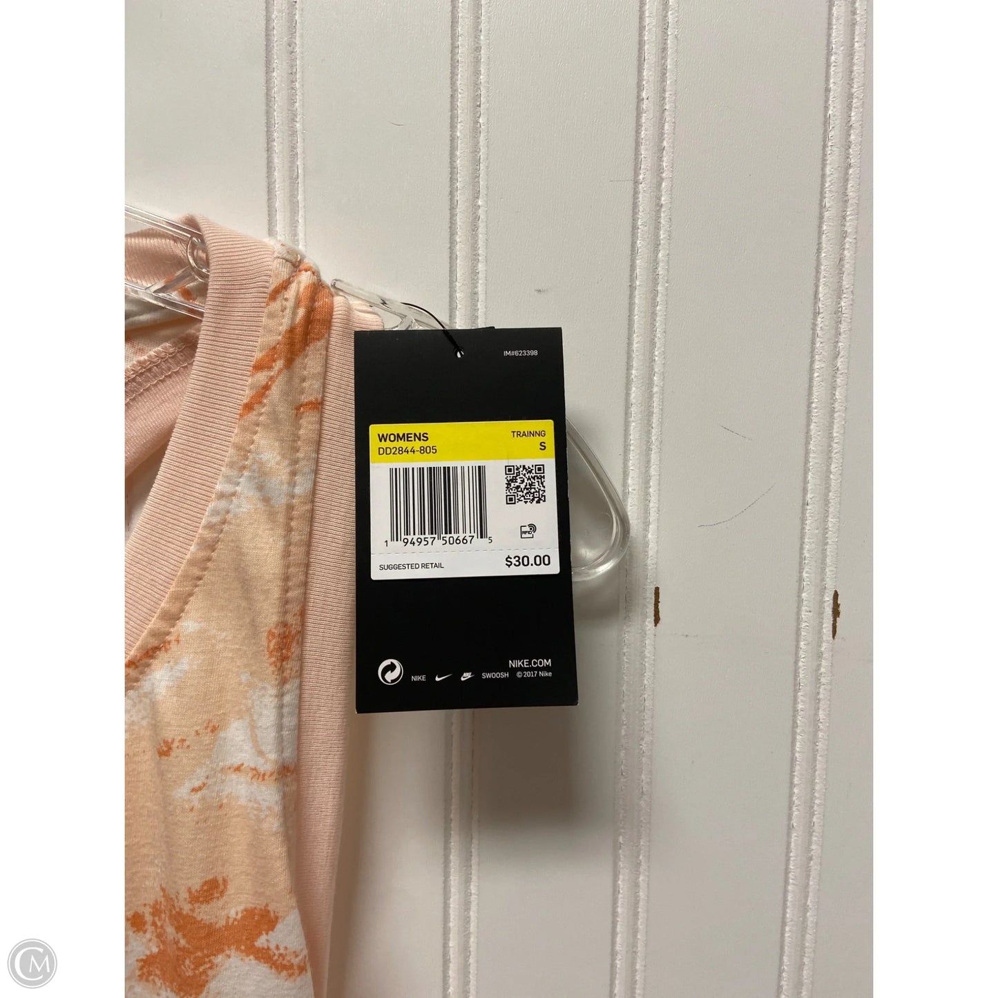 Athletic Tank Top By Nike In Peach, Size: S