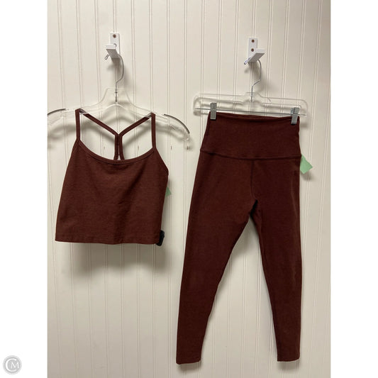Athletic Pants 2pc By Beyond Yoga In Brown, Size: S