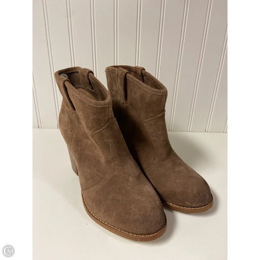 Boots Ankle Heels By Splendid In Brown, Size: 8.5