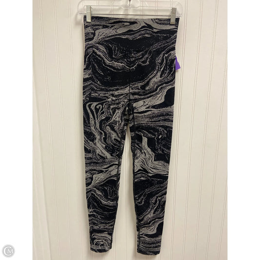 Athletic Leggings By Athleta In Black & Silver, Size: S