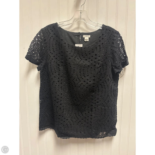 Top Short Sleeve By J. Crew In Black, Size: Xs