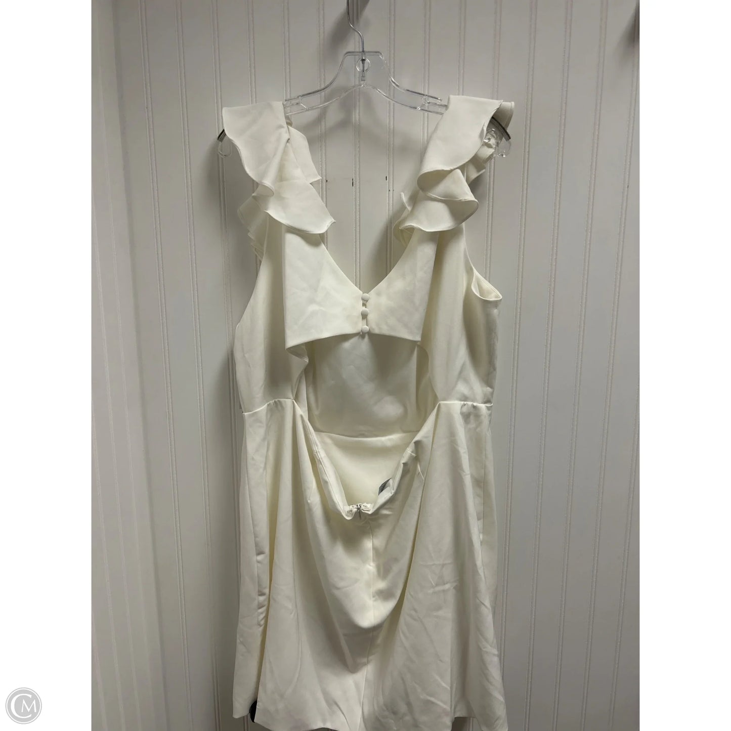 Dress Party Short By Cma In White, Size: 3x