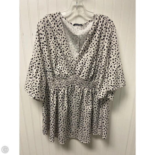 Top Short Sleeve By Clothes Mentor In Animal Print, Size: 3x