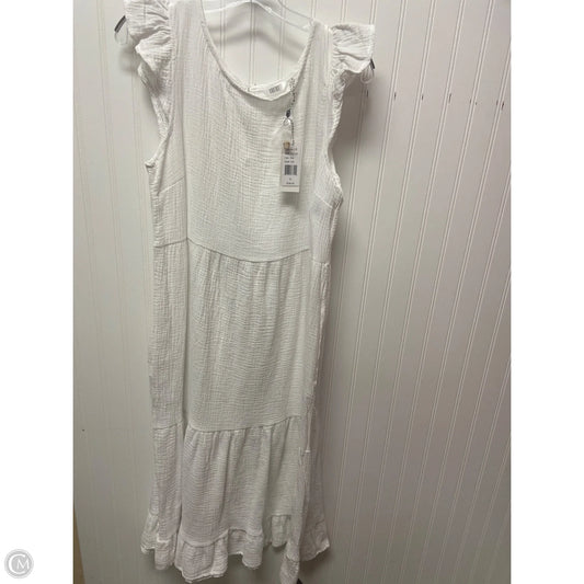 Dress Casual Maxi By Kaktus In White, Size: S
