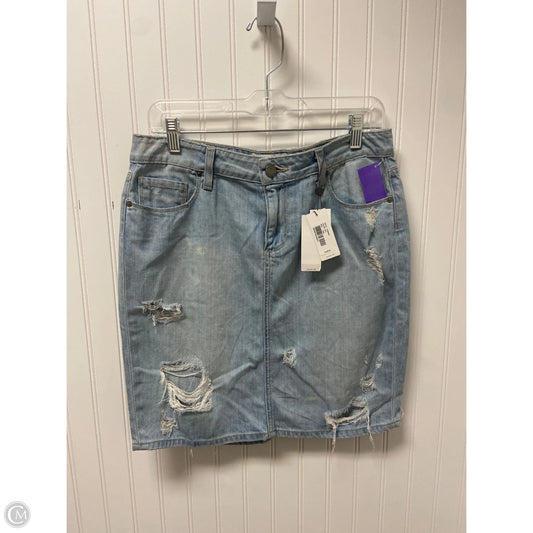 Skirt Mini & Short By Paige In Blue Denim, Size: 8
