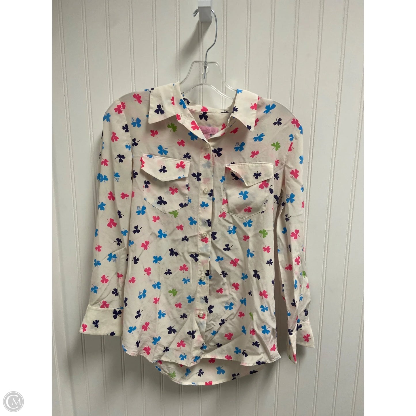 Top Long Sleeve Designer By Lilly Pulitzer In Beige, Size: Xs