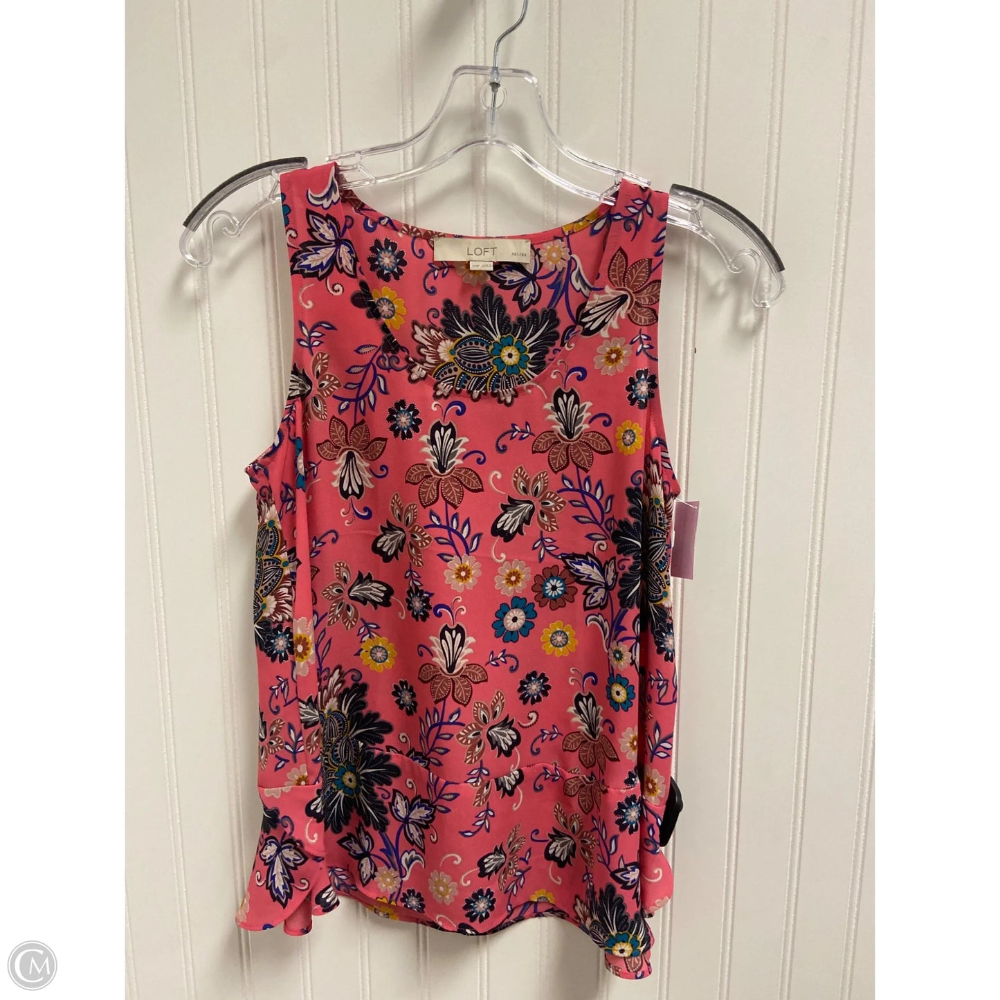 Top Sleeveless By Loft In Pink, Size: Xxsp