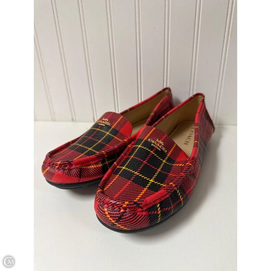 Shoes Designer By Coach In Black & Red, Size: 8.5