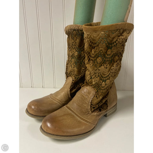 Boots Ankle Flats By Free People In Tan, Size: 8.5