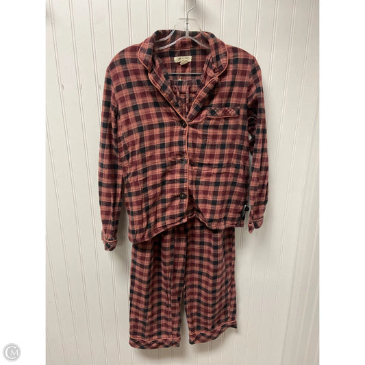Pajamas 2pc By Madewell In Checkered Pattern, Size: Xs