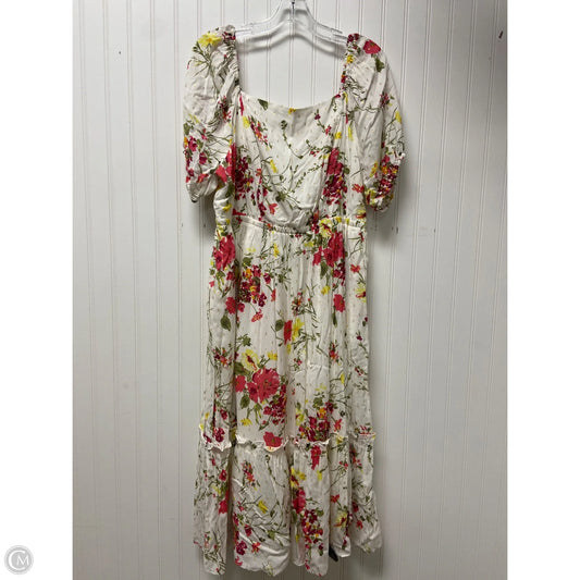 Dress Casual Short By Lane Bryant In White, Size: Xl