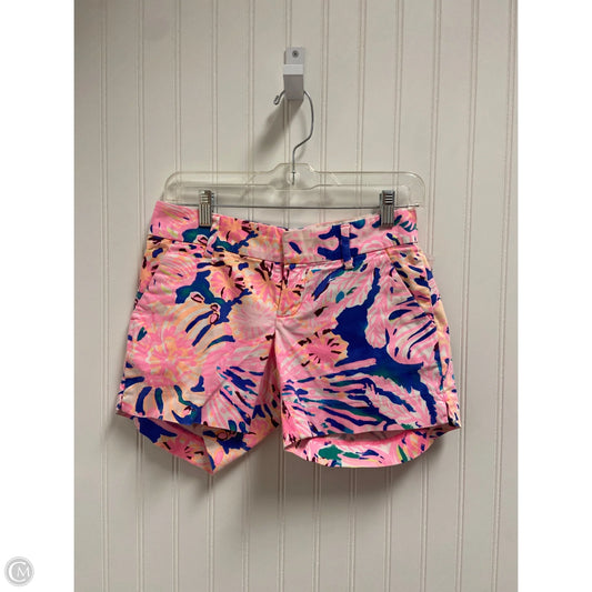 Shorts Designer By Lilly Pulitzer In Blue & Pink, Size: 0
