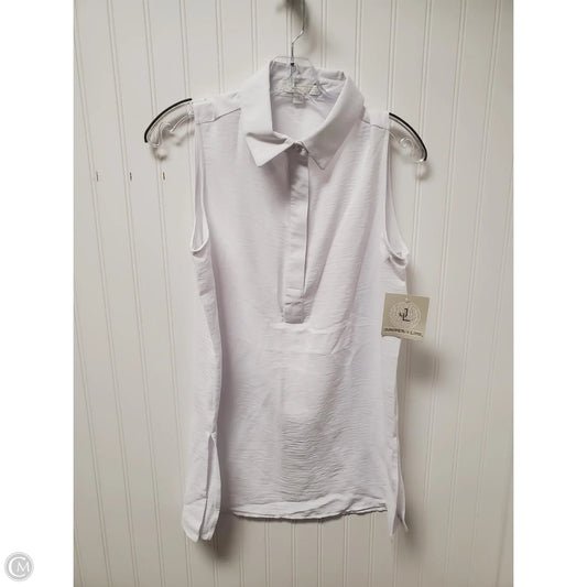 Top Sleeveless By Clothes Mentor In White, Size: S
