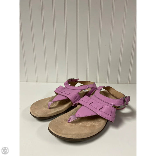 Sandals Flats By Vionic In Purple, Size: 6.5