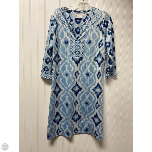 Dress Casual Short By Gretchen Scott In Blue & White, Size: S