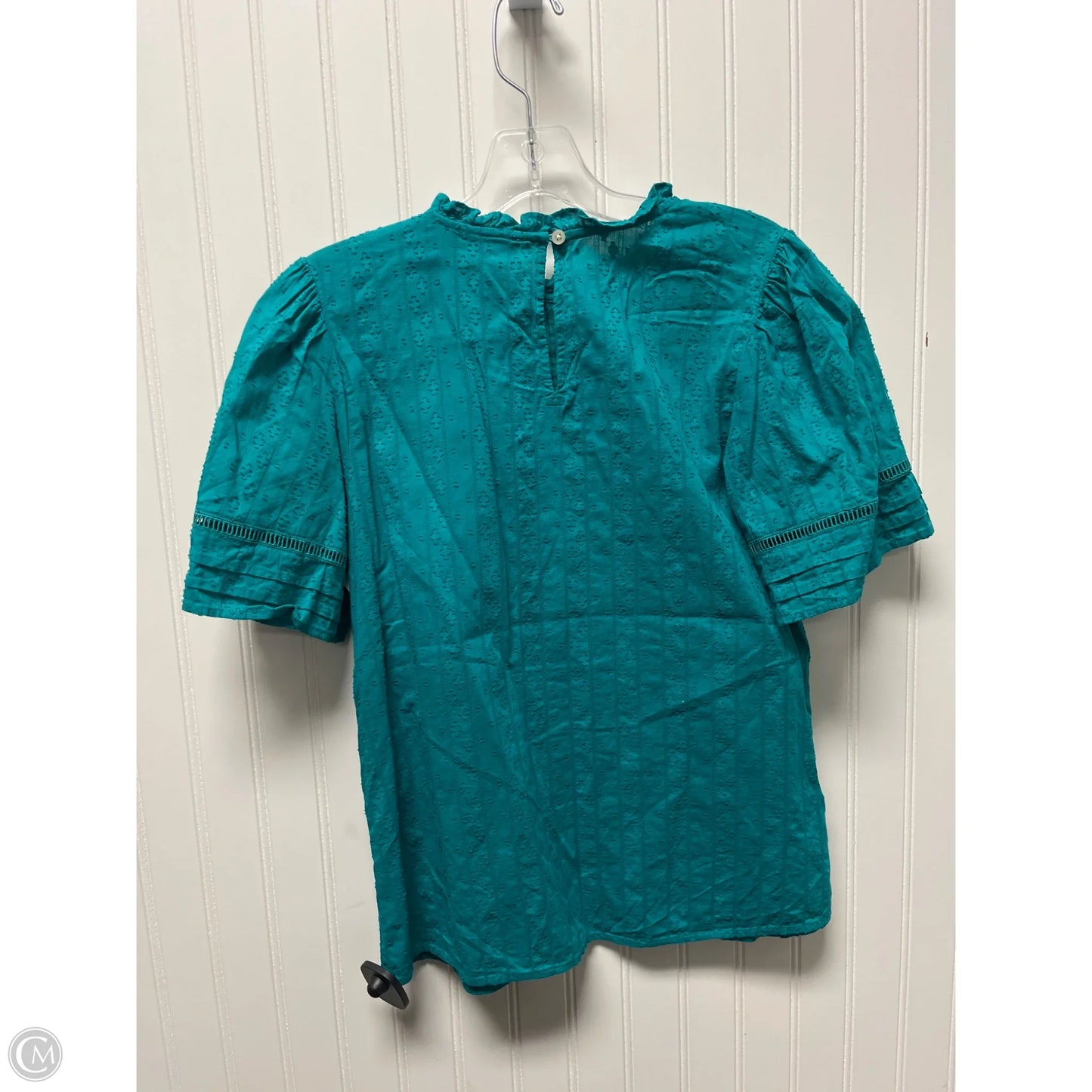 Top Short Sleeve By Loft In Teal, Size: Xs