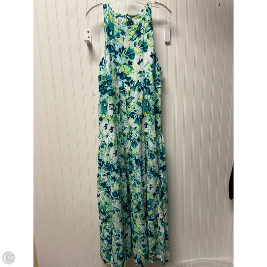 Dress Casual Maxi By Torrid In Blue & White, Size: 1x