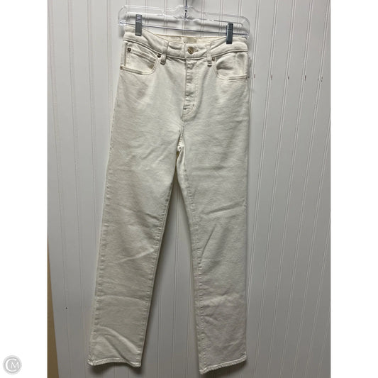 Jeans Skinny By Frame In White Denim, Size: 2