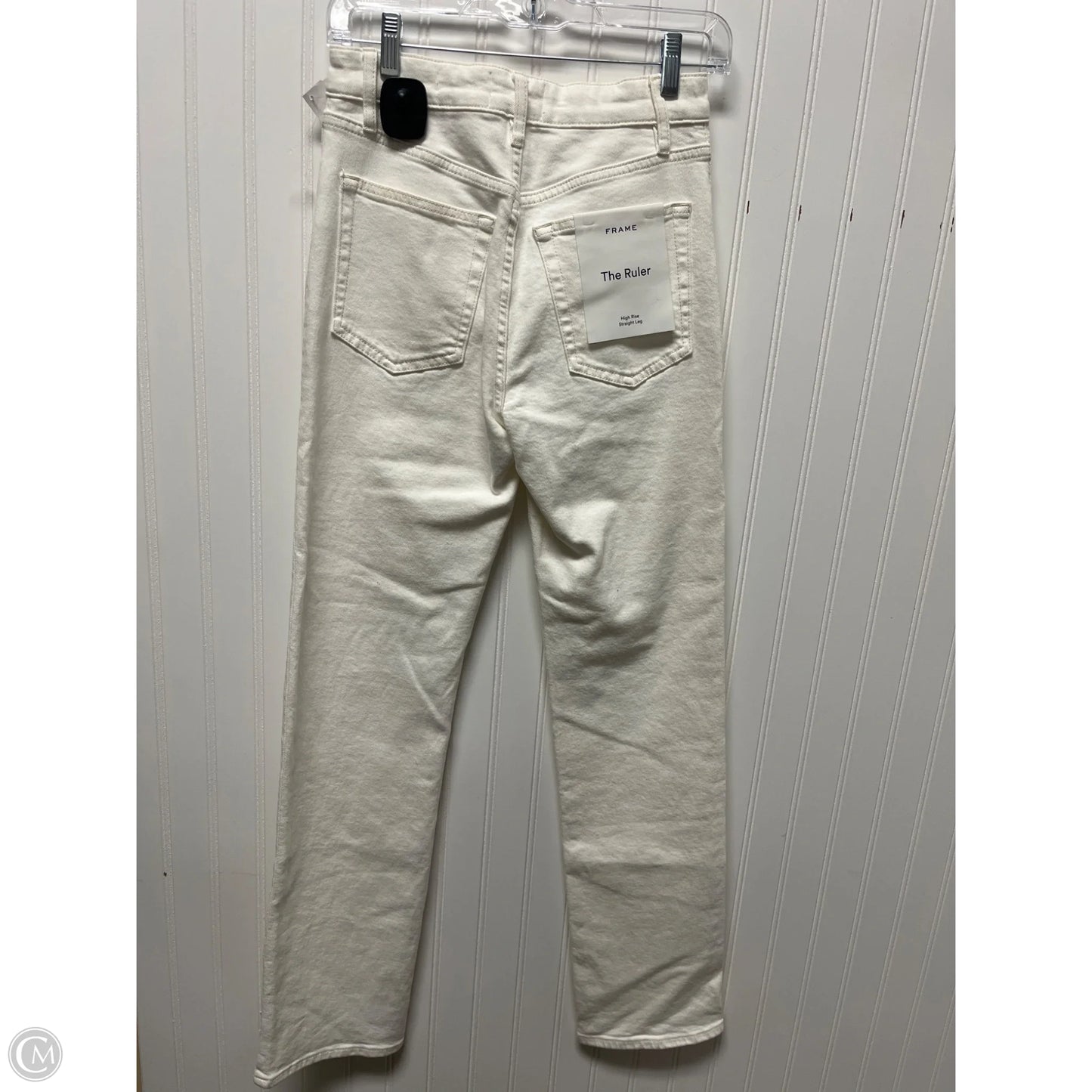 Jeans Skinny By Frame In White Denim, Size: 2