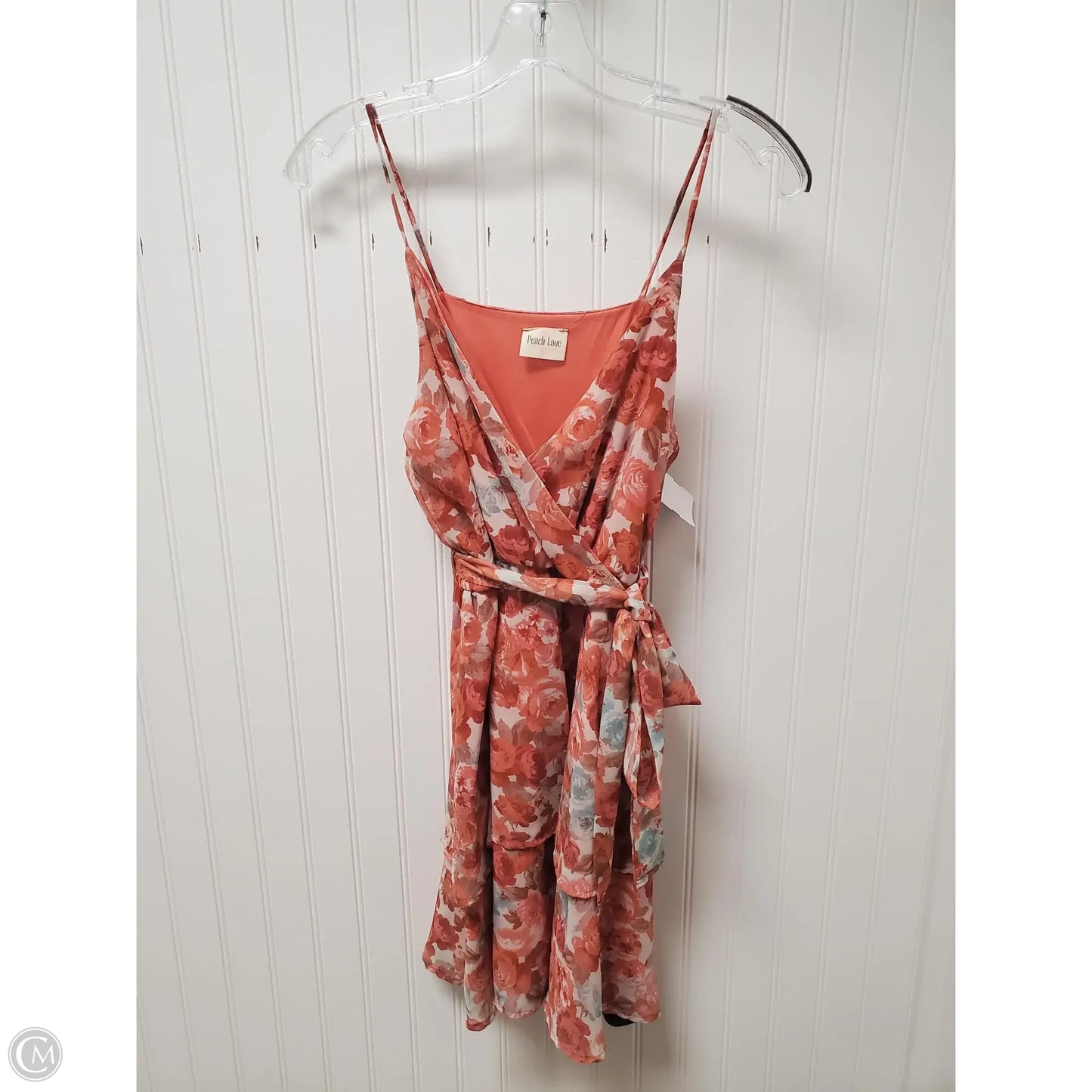 Dress Casual Short By Peach Love Cream California In Orange, Size: S