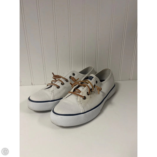 Shoes Sneakers By Sperry In White, Size: 8.5