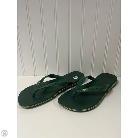 Sandals Flip Flops By Havaianas In Green, Size: 9.5