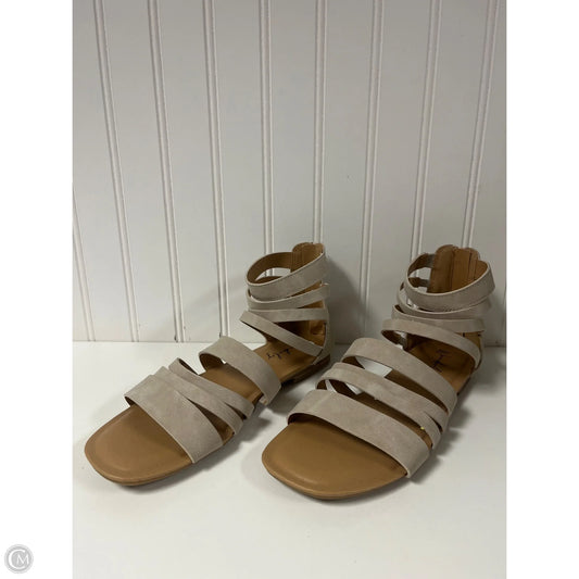 Sandals Flats By Wonderly In Taupe, Size: 8