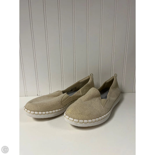 Shoes Flats By Clarks In Gold, Size: 7.5