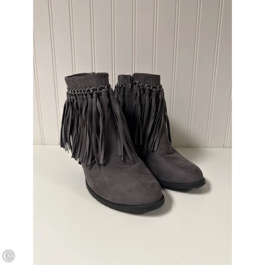 Boots Ankle Heels By Pierre Dumas In Grey, Size: 7.5