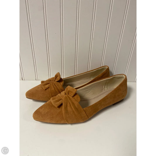 Shoes Flats By Clothes Mentor In Tan, Size: 10.5