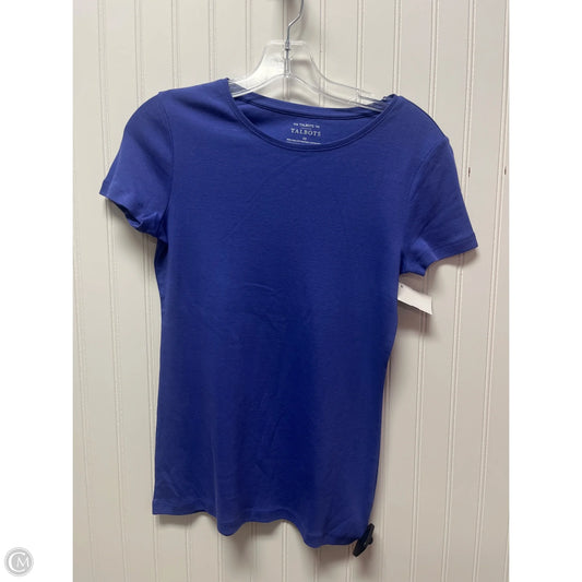 Top Short Sleeve Basic By Talbots In Purple, Size: Xs
