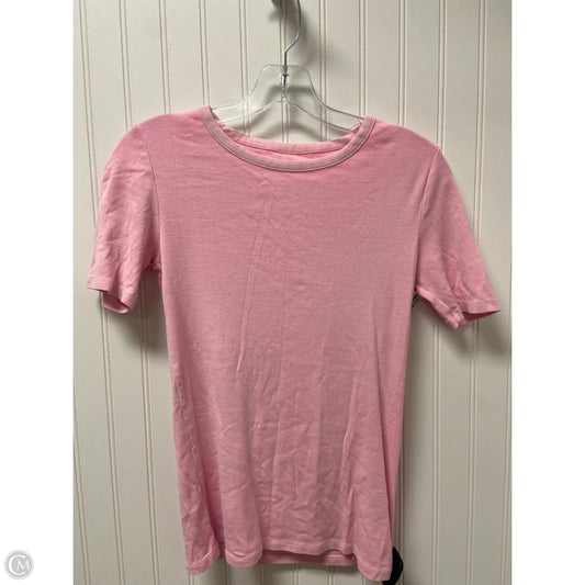 Top Short Sleeve Basic By J. Crew In Pink, Size: S