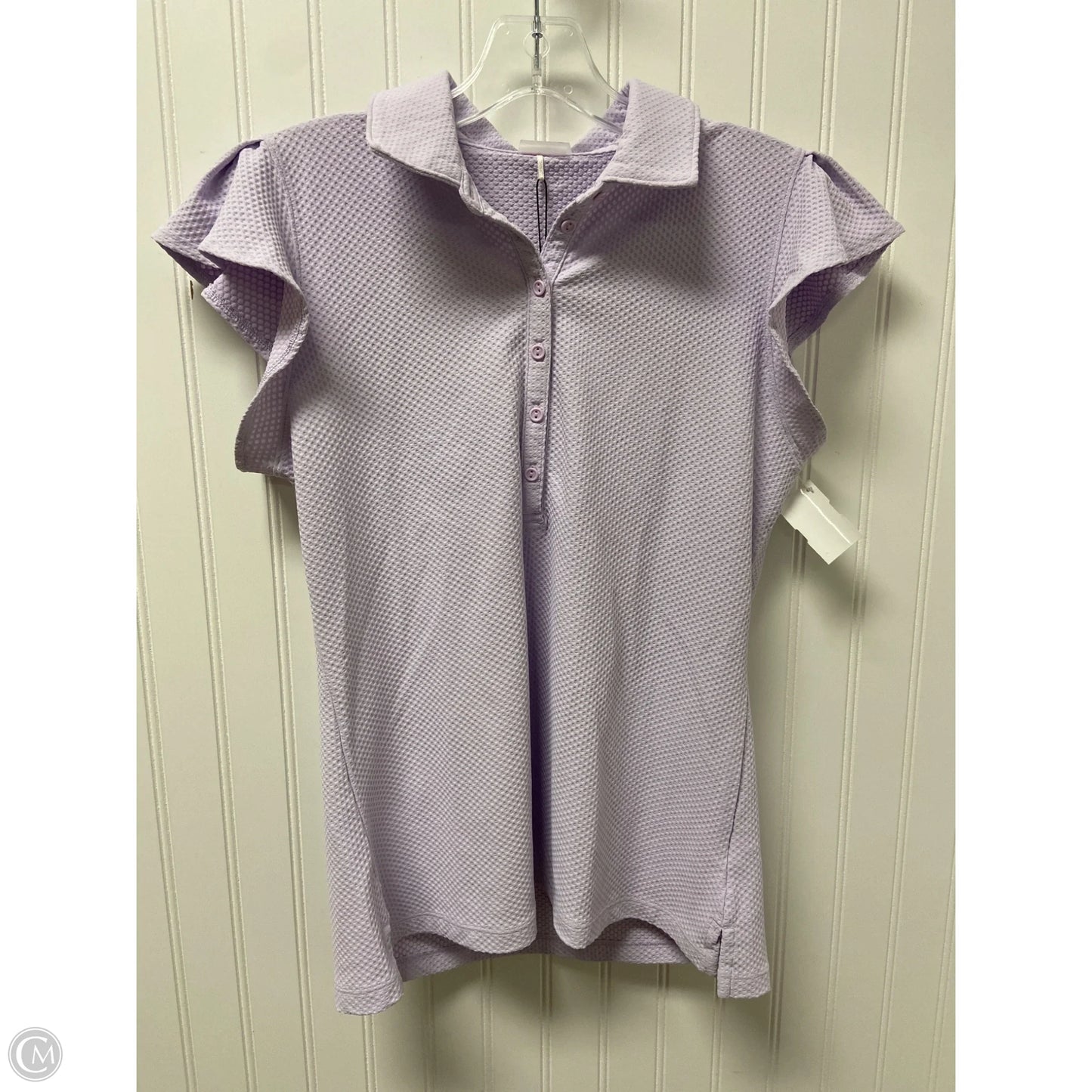 Athletic Top Short Sleeve By Calia In Purple, Size: M