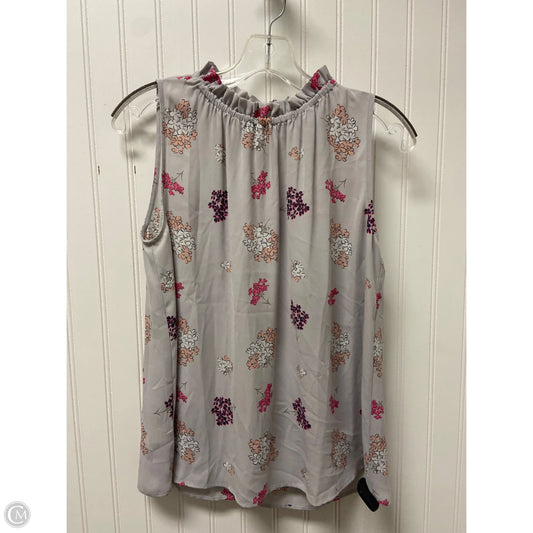 Top Sleeveless By Loft In Grey, Size: Sp