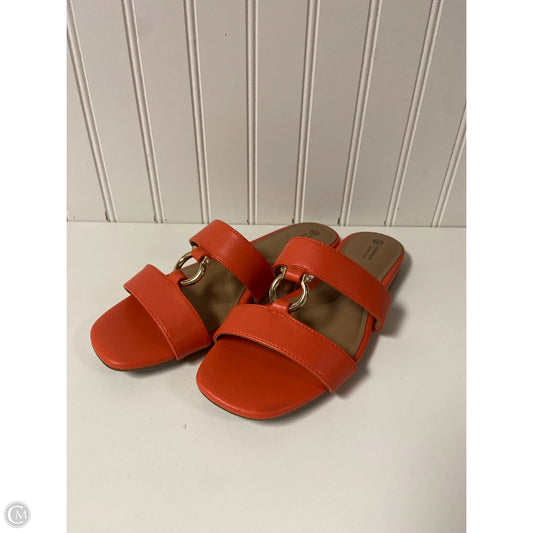 Sandals Flats By Gianni Bini In Orange, Size: 6.5