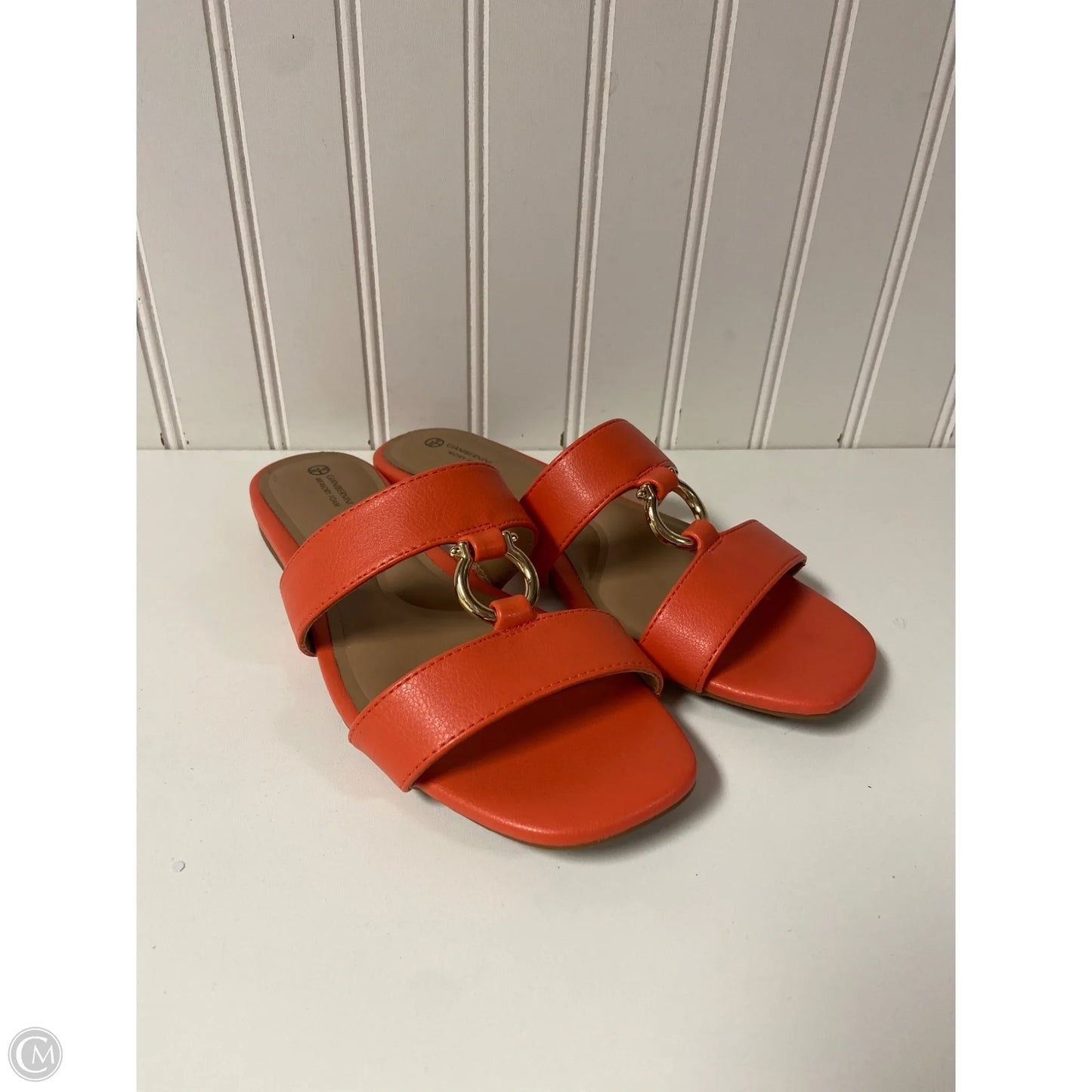 Sandals Flats By Gianni Bini In Orange, Size: 6.5