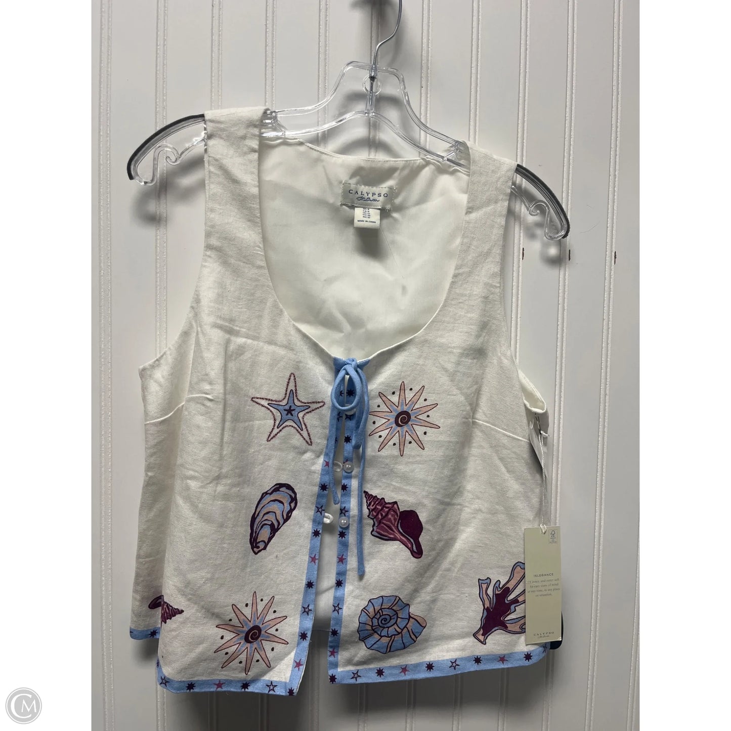 Top Sleeveless By Calypso St Barth In White, Size: M