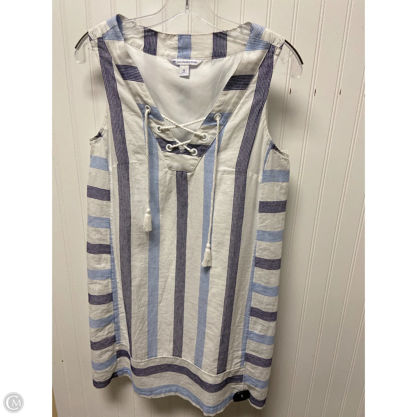 Dress Casual Short By Southern Tide In Blue & White, Size: S